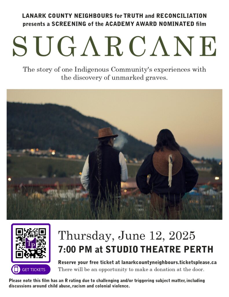 Lanark Neighbours for Truth and Reconciliation Sugarcane Movie poster